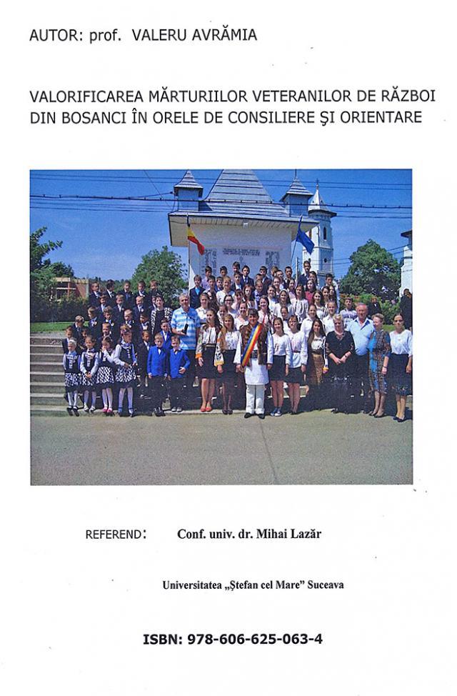 Valeriu Avrămia: „Valorificarea mărturiilor veteranilor de război din Bosanci...”