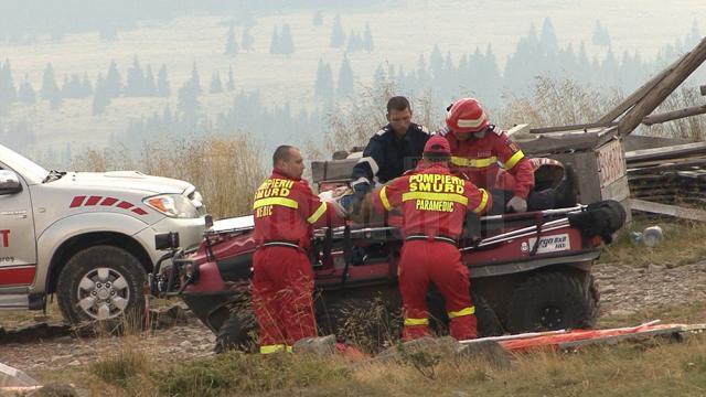 Avion prăbuşit, incendiu şi turişti căzuţi în prăpastie, scenariul de coşmar din munţii Călimani
