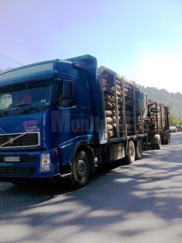 Şoferul camionului transporta o cantitate cu 10,82 mc mai mare decât cea înscrisă în documentele de transport