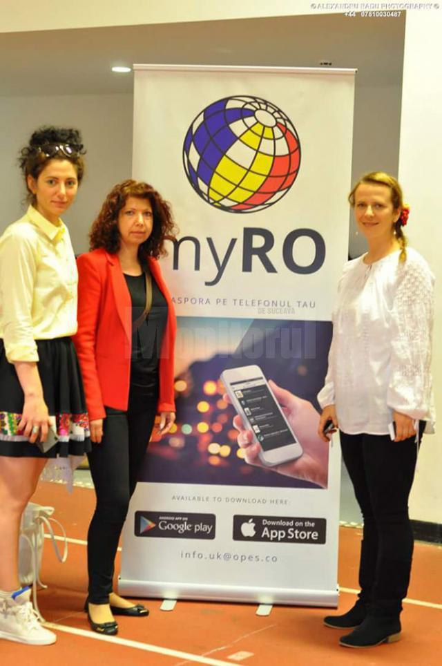 Suceveanca Alina Balaţchi (dreapta) a creat aplicaţia MyRo, care facilitează acomodarea românilor peste hotare, ajutându-i să găsească uşor serviciile de care au nevoie