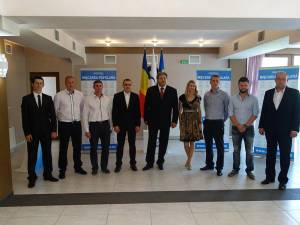 Corneliu Popovici alături de noua echipă de conducere a PMP Câmpulung Moldovenesc