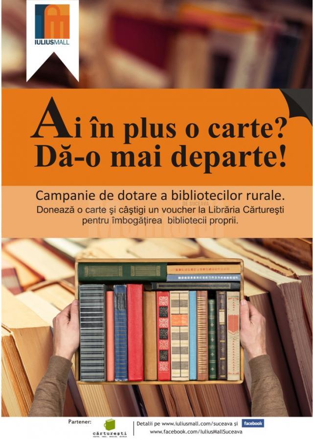 Campanie de dotare a bibliotecilor rurale, la Iulius Mall