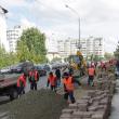 Mobilizare pentru finalizarea trotuarelor de pe bulevardul George Enescu