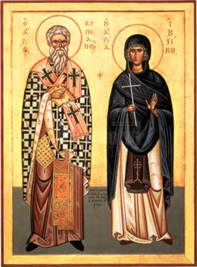 Sfinţii Mucenici Ciprian şi Iustina Fecioara