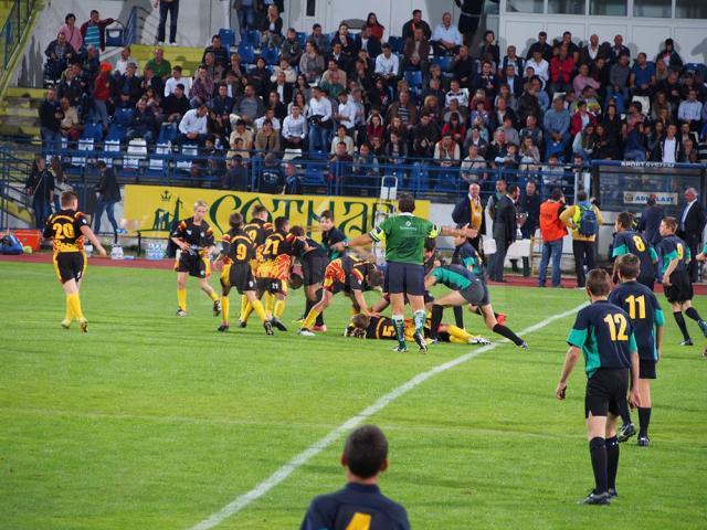 Tinerii rugbiști din Suceava și Gura Humorului au evoluat la Iași, înainte de finala Cupei României