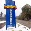 Indicatorul cu „Drum bun”, de la ieşirea din Brodina spre Ulma pare o gluma făcuta şoferilor