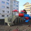 Cel mai mare dintre locurile de joacă refăcute total de Primăria Suceava, în cartierul Burdujeni