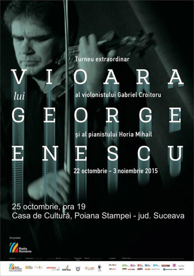 Vioara Guarneri del Gesu a lui George Enescu ajunge duminică la Poiana Stampei