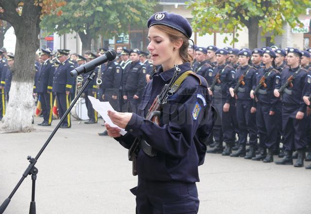 A VIII-a serie de elevi jandarmi a depus Jurământul Militar