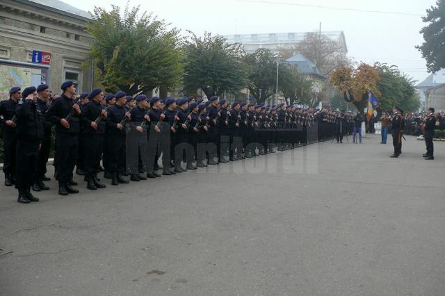 A VIII-a serie de elevi jandarmi a depus Jurământul Militar