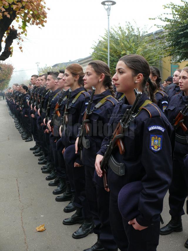 A VIII-a serie de elevi jandarmi a depus Jurământul Militar