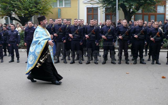 A VIII-a serie de elevi jandarmi a depus Jurământul Militar