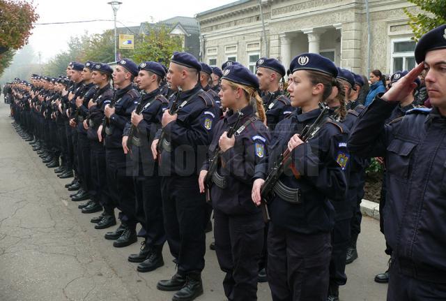 A VIII-a serie de elevi jandarmi a depus Jurământul Militar