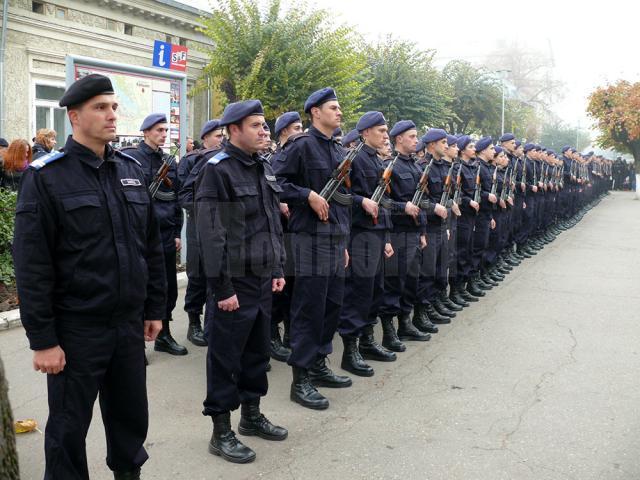 A VIII-a serie de elevi jandarmi a depus Jurământul Militar