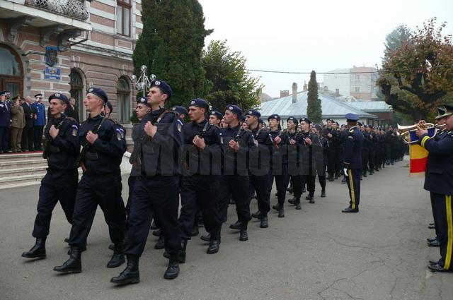 A VIII-a serie de elevi jandarmi a depus Jurământul Militar