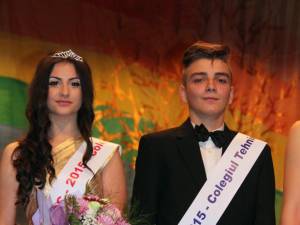Miss şi Mister 2015 ai Colegiului de Industrie Alimentară - Bianca Gorcea şi Eduard Rusu