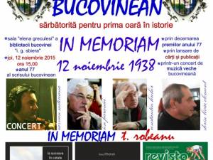Ziua Scrisului Bucovinean, la Biblioteca Bucovinei