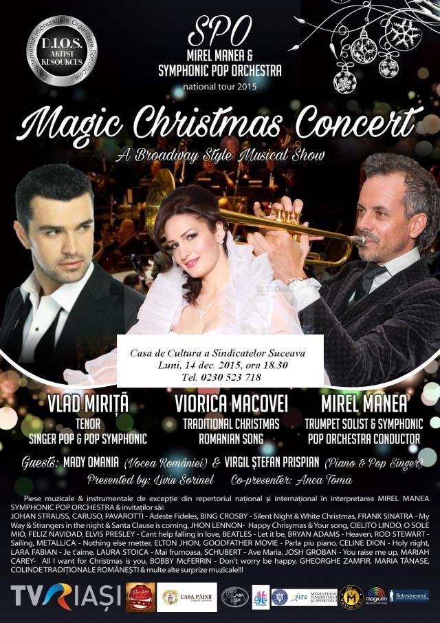 Mirel Manea & „Symphonic Pop Orchestra” vor aduce la Suceava “Magic Christmas Concert”