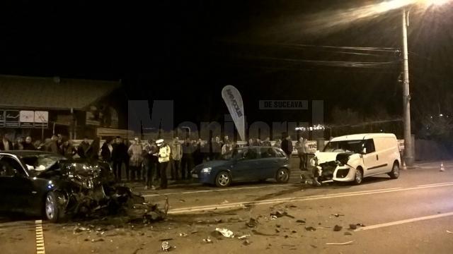 Pieton omorât la Grupul Şcolar, după ce a fost lovit violent de un BMW şi proiectat în alte două maşini