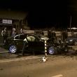 După ce a lovit pietonul, BMW-ul s-a izbit violent şi de alte două maşini
