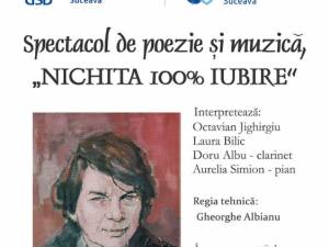 Spectacol de poezie şi muzică „Nichita 100% iubire”