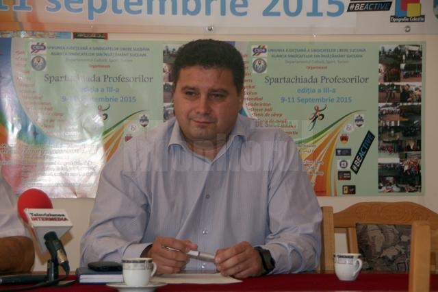 Prof. Giani Leonte, preşedintele Alianţei Sindicatelor din Învăţământ Suceava