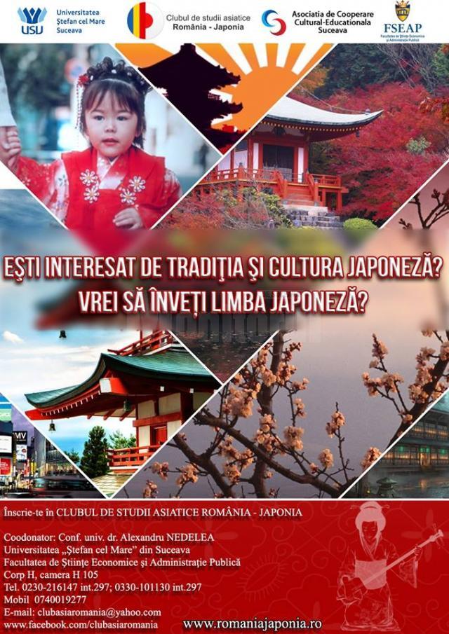 Înscrieri la Clubul de Studii Asiatice România - Japonia