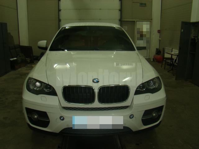 BMW X6 furat din Olanda, depistat în PTF Siret