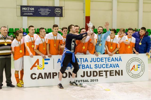 Bucovina II Rădăuţi a câştigat ediţia inaugurală a Campionatului judeţean de futsal