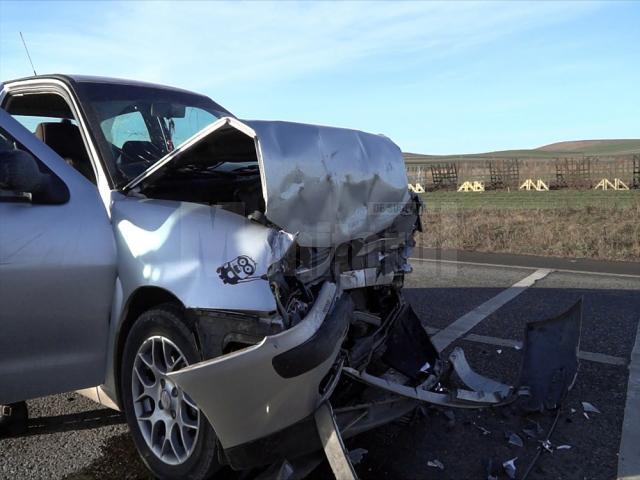 Autoturismul Seat Ibiza, cel care a provocat accidentul