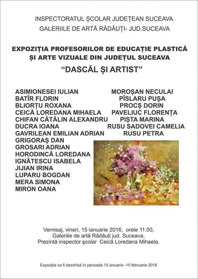 Expoziţia profesorilor de educaţie plastică şi arte vizuale din judeţul Suceava