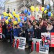 Aproape 5.000 de persoane au protestat în centrul Sucevei, solidare cu familia Bodnariu