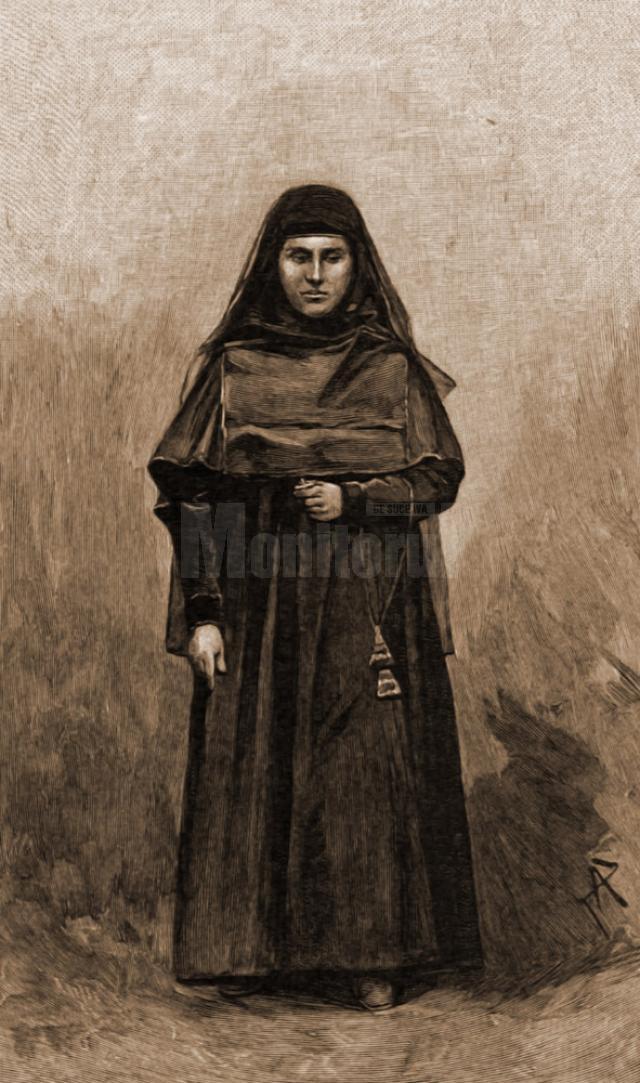 Călugăriţă lipovancă – desen de Julius Zalaty Zuber (1867-1918)