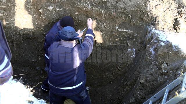Muncitorii de la Transgaz au încercat să identifice locul avariei