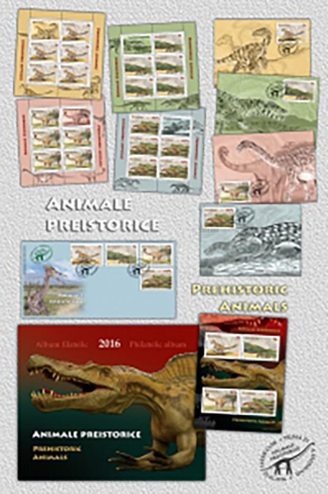 Emisiunea de mărci poştale „Animale preistorice”