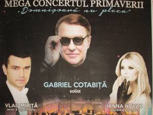 Solistul Gabriel Cotabiţă va concerta în martie pe scena Casei de Cultură Suceava