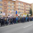 Protestul forestierilor a paralizat temporar traficul rutier pe străzile Sucevei