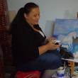 O femeie în vârstă de 47 de ani, din Stroieşti, Eleonora Ferar, visează să-şi vadă tablourile realizate de ea într-o expoziţie