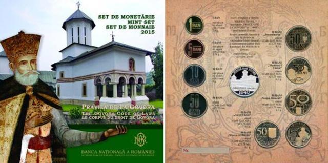 Set de monetărie cu tema „375 de ani de la tipărirea Pravilei de la Govora”