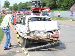 Cele două maşini implicate în accidentul din vara anului 2012