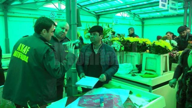 Inspectorii ANAf au verificat emiterea bonurilor de casă la vânzarea florilor Au fost luate la verificat şi actele de provenienţă a mărfii