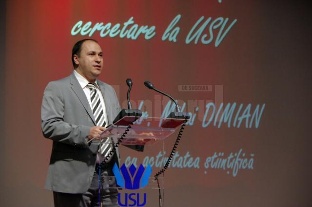 Prof. univ. dr. ing. Mihai Dimian, prorector responsabil de partea de cercetare