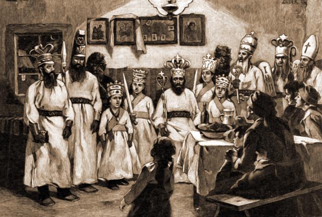 Irozii, la români – desen de Julius Zalaty Zuber (1867-1918)