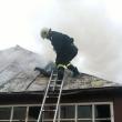 Intervenţia pompierilor a fost dificilă şi a durat mai mult de trei ore