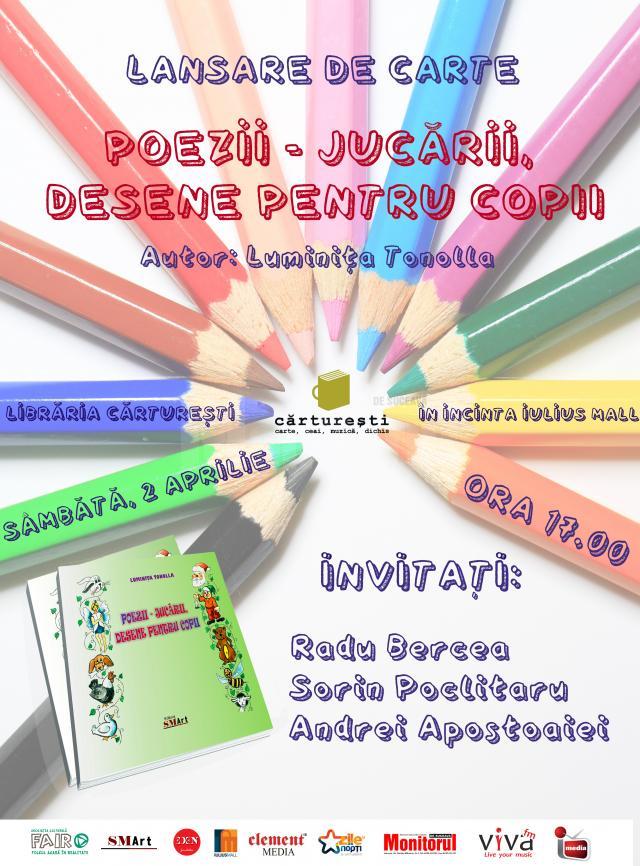 Lansarea cărții „Poezii - Jucării, desene pentru copii”