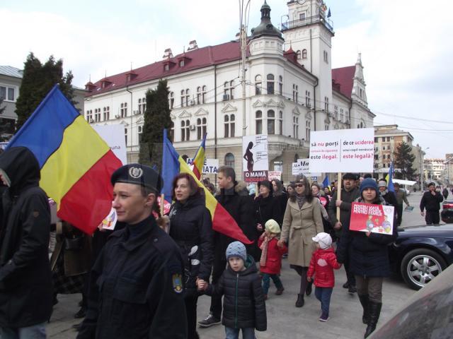 „Marşul pentru viaţă pe străzile Sucevei”