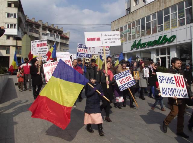 „Marşul pentru viaţă pe străzile Sucevei”