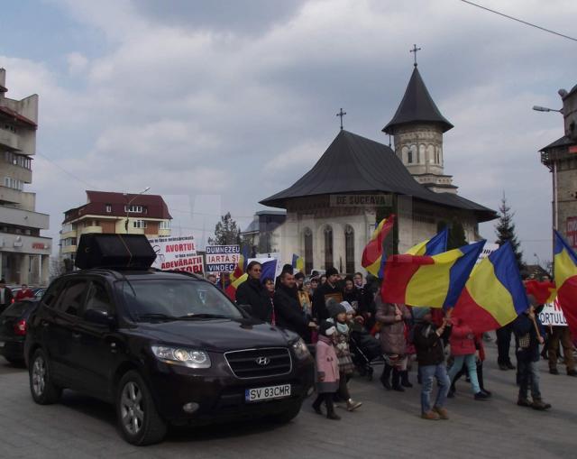 „Marşul pentru viaţă pe străzile Sucevei”