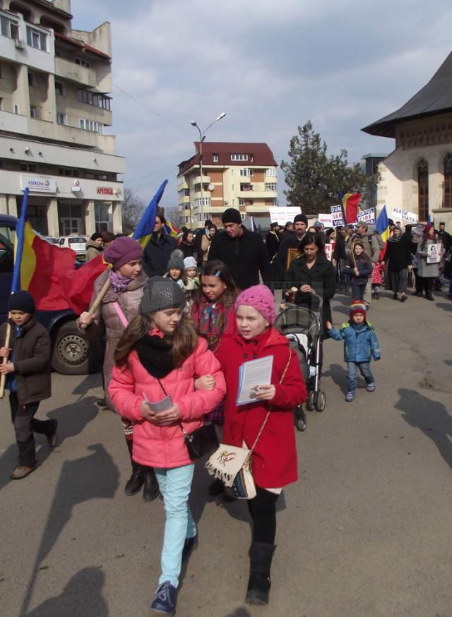 „Marşul pentru viaţă pe străzile Sucevei”