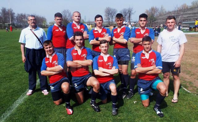 Echipa de rugby în 7 sub 19 ani a LPS Suceava, antrenată de Dumitru Livadariu